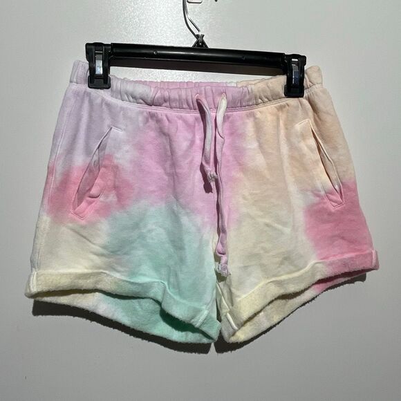 Victoria's Secret Pink Varsity Shorts Multi Color Tie Dye Size X-Small - Picture 3 of 7